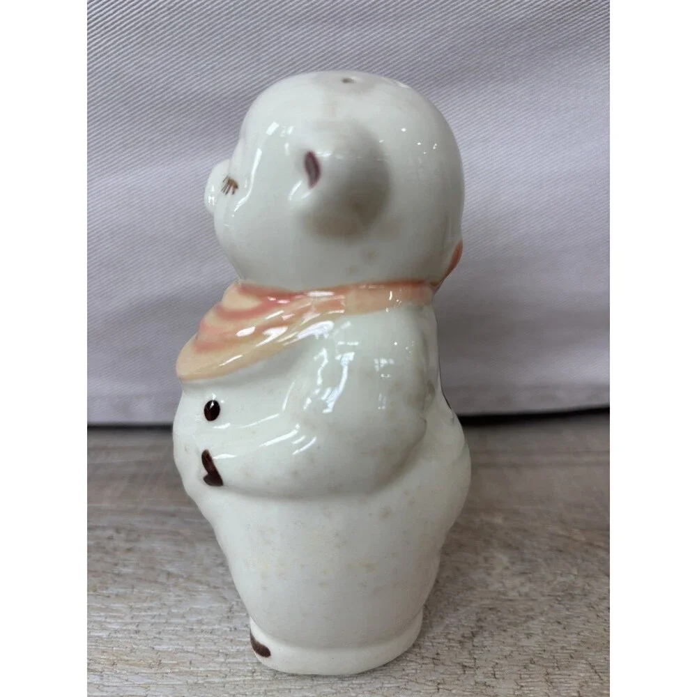 Vintage Shawnee Smiley Pig 5 Inch Single Shaker Farmhouse Kitsch Pottery 40s 50s - Picture 4 of 11